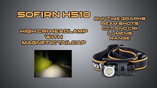 Sofirn HS10 LH351D high CRI 1100lm headlamp review with night shots and runtime graphs