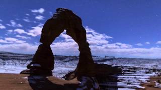 Delicate Arch Night Time Lapse, Arches National Park