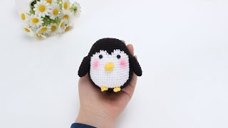 简单易上手非常适合新手姐妹钩编的胖胖小企鹅噢handmade crochet animal amigurumi penguin