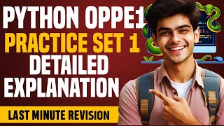 Python OPPE1 Practice Set 1 | IIT Madras BS Degree | Detailed Solutions & Explanation