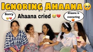 Ignoring ahaana 🥺💔#ahaanakrishna #diyakrishna #hansikakrishna #ishaanikrishna #s