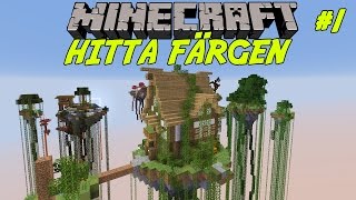 Minecraft | Hitta färgen - Första ön! | #1 | Custom map