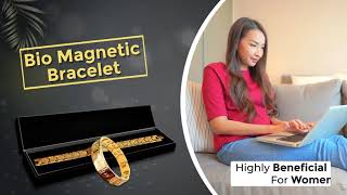 SHPL Gold Plated Bio Magnetic Bracelet - English