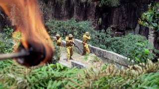 日軍進入叢林追殺獵人，不料卻遭到獵人的埋伏！