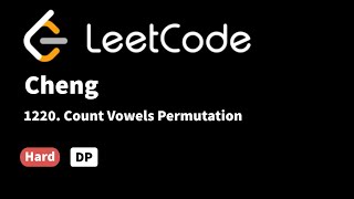 LeetCode 1220. Count Vowels Permutation