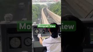 The Chongqing monorail transport system.