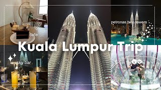 【Travel Vlog】🇲🇾Kuala Lumpur｜Affordable Ritz-Carlton Stay｜Stunning SkyBar \u0026 Twin Towers Views🥂💫