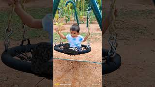 శ్లేష పాప ఉయ్యాల 🤩 బుట్ట ఉయ్యాల|| Gurram guda park Hyderabad swing || #trendingshorts