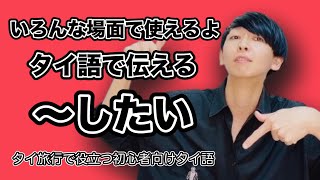 タイ語で伝える【～行きたい！・～食べたい！】～旅行で役立つ初心者向けタイ語～