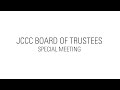 JCCC Board of Trustees Special Meeting - May 3, 2021