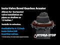 bevel gearbox actuator for insta valve