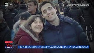 Filippo e Giulia: la lite, l'aggressione, poi la fuga in auto - La Vita in diretta - 17/11/2023