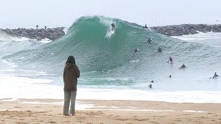 The WEDGE - Biggest and Gnarliest Day of May Swell 2024! (RAW)