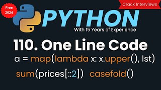 One Line Code in Python | One-Liners Everyday 🔥