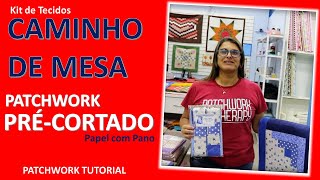 Como fazer um centro de mesa com a técnica LOG CABIN/KIT pre cortado/Aprenda patchwork Roberta Luz