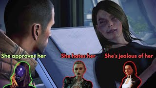 Mass Effect 3 - Ashley says this about Tali, Jack and Miranda romance