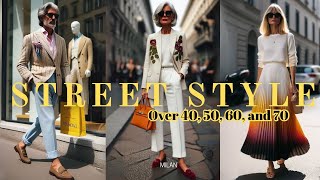 Milan Street Style: Timeless Elegance Over 40, 50, 60, 70•Old Money Charm•Italia