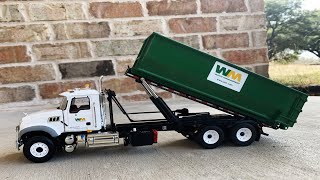 First Gear Mack Granite Waste Management Roll Off Garbage Truck Unboxing l Garbage Trucks Rule