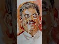 ജലച്ചായ ഛായാചിത്രം watercolor portrait painting