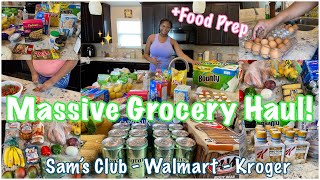 *New* Massive Two Week Grocery Haul🛒/Sams Club, Walmart, and Kroger/April 2022