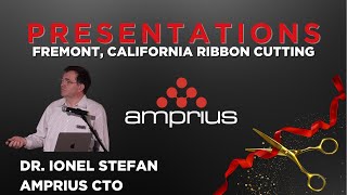 Amprius CTO Dr. Ionel Stefan Presents at Amprius Ribbon Cutting in Fremont, CA