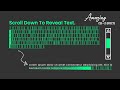 Scroll To Text Reveal Effect using CSS & Javascript