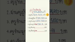 ครูโรงเรียนรัฐ ได้เงินเดือนกี่บาท? | #ครู #โรงเรียนรัฐ #dek66 #dek67 #tpat