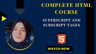 How to Use Superscript & Subscript Element in HTML | HTML Formatting Tags Tutorial class :09