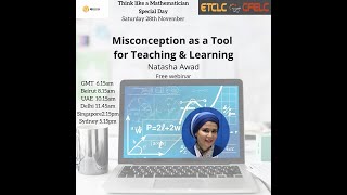 Misconception as a Tool for Teaching & Learning with Natasha Awada