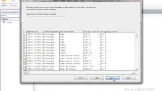 Import excel data in access 2010