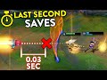 NOT ALL HEROES WEAR CAPES... AMAZING LAST SECOND SAVES (League of Legends)