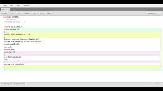 Blue Java : Series program part 21