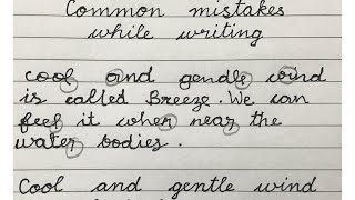 Cursive Writing: Top Mistakes to Avoid