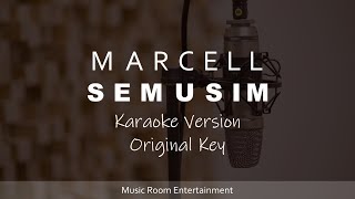 Semusim - MARCELL (Original Key) Song Karaoke Dan Lirik