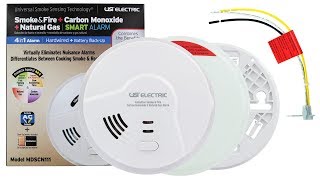 USI 4-in-1 Hardwire Smoke, Fire, CO and Natural Gas Smart Alarm with USST (MDSCN111)