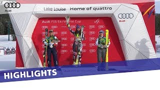 Highlights| Tina Weirather claims the victory in Lake Louise SuperG | FIS Alpine