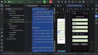 📱 Android UI Design Tutorial — Registration Form using ConstraintLayout 🚀