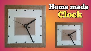 How to make Home made clock || ಮನೆಯಲ್ಲಿಯೇ ತಯಾರಿಸಿದ ಗಡಿಯಾರ