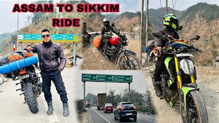 ASSAM TO SIKKIM RIDE 2025 WINTER SIKKIM #ride #sikkim #sikkimdiaries #viralshorts #assam