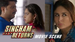 Experience the Power of Kareena Kapoor Khan's Acting in Singham Returns Movie Scene