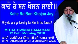 Kahe Re Ban Khojan Jayi By Bhai Harjinder Singh Ji Sri Nagar Wale