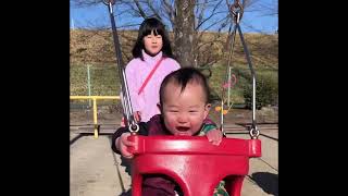 【成長記録】1歳公園デビュー♪ゆっち初めてのブランコとお砂場😳@VLOGMiyuYucchiVlog