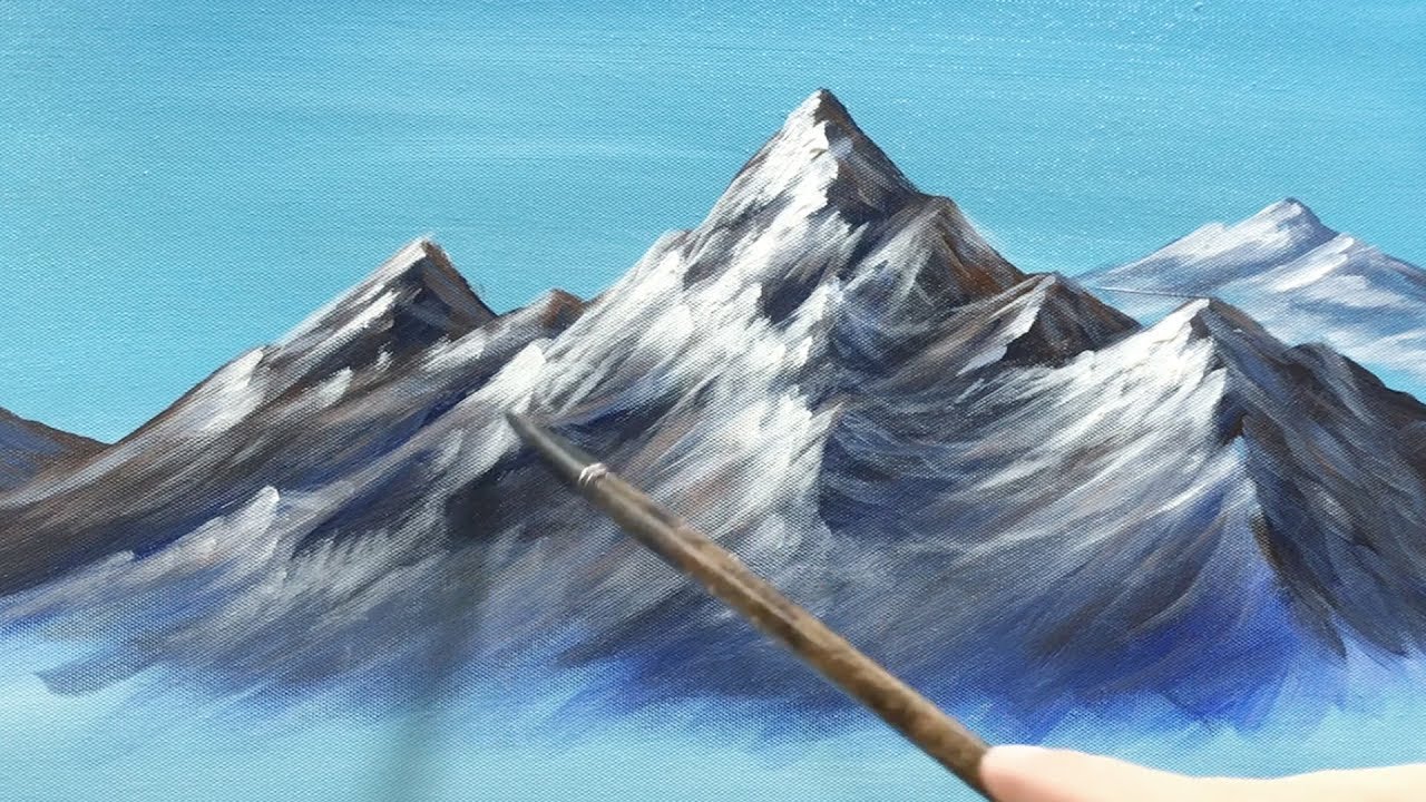 Snow Mountain Painting