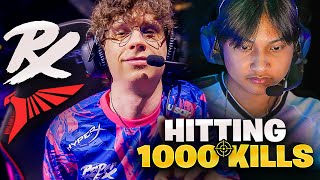 HITTING 1000 KILLS IN VCT !!! | PRX SOMETHING VS TLN