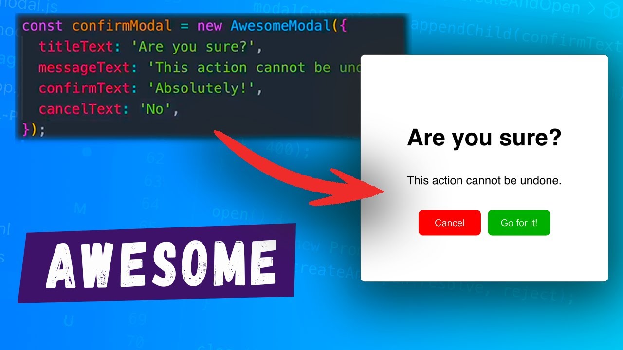 This Is The PRO Way To Code A JavaScript Modal - YouTube