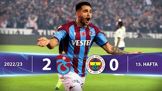Trabzonspor - Fenerbahçe (2-0) Highlights/Özet | Spor Toto Süper Lig - 2022/23