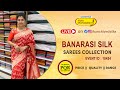 Banarasi Silk Sarees | WhatsApp Number 89 0001 0002 | Kancheepuram Varamahalakshmi Silks Sarees LIVE