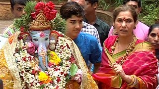 Ganapti Visarjan 2015: Akshay Kumar's Wife Twinkle Khanna Bid Adieu To Lord Ganesha