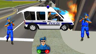 Real police car games Android gameplay sound of the police siren police bus car driving simulator