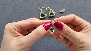 DIY简单耳环，How to make simple crystal earring DIY